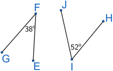 adjacent complementary angles