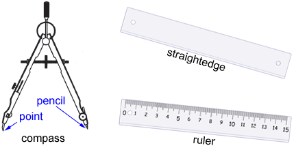 How to bisect an angle with compass and straightedge or ruler - Math Open  Reference