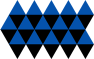 example of non regular triangle tessellation