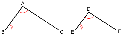 similar triangles formula